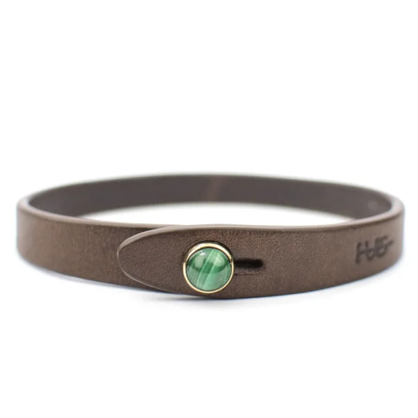 IO Malachite kožený náramek Tulsi UNISEX - Image 6