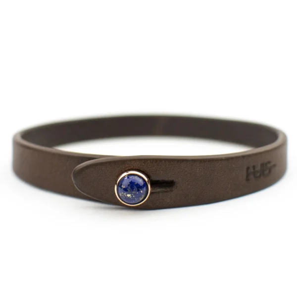 IO Lapis lazzuli kožený náramek Tulsi UNISEX vel M - Image 2